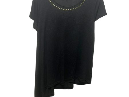 Asymmetric, hem, stud detail Top Short Sleeve By Alex & Parker  Size: S Online now